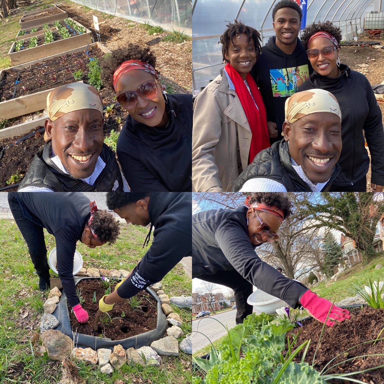 planting trees in the community